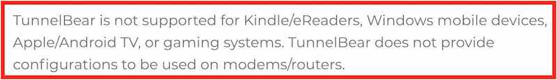 TunnelBear apps vs ExpressVPN apps
