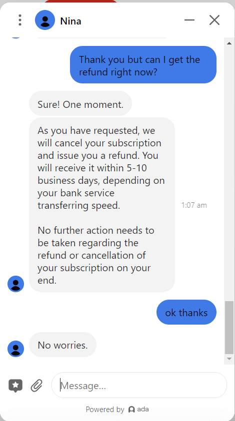 NordVPN refund