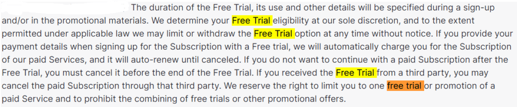 nordvpn free trial terms