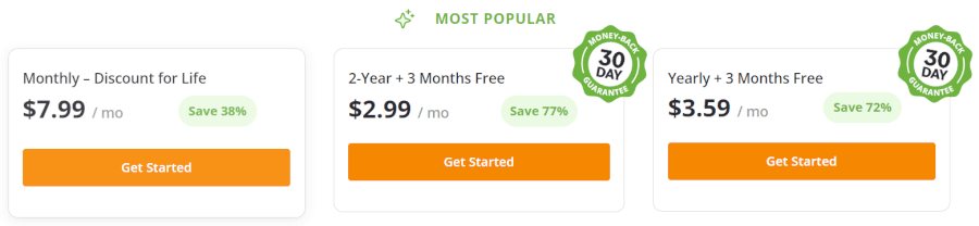 IPVanish plans and pricing