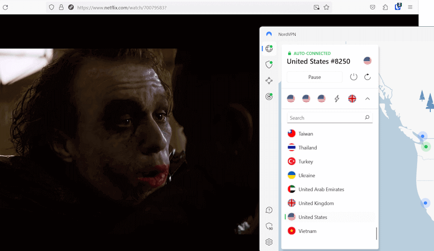 NordVPN is great for Netflix