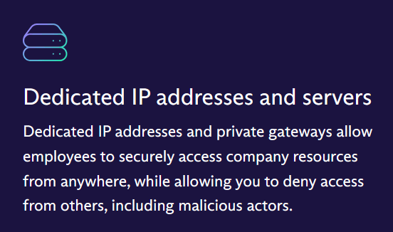 Proton VPN Dedicated IP for Business