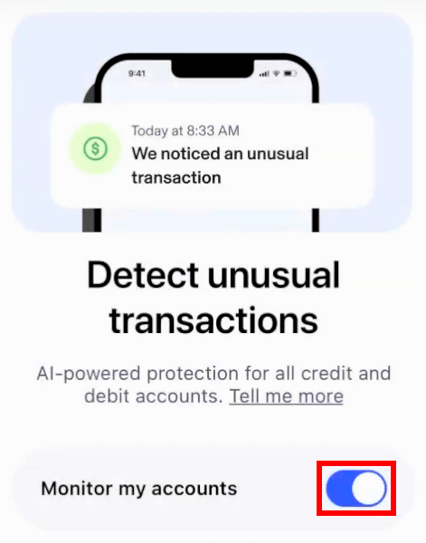 Aura transaction monitoring