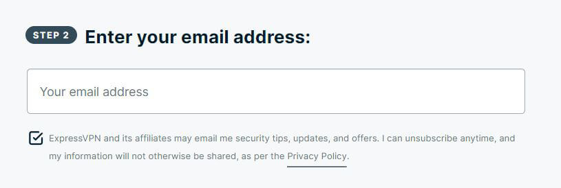 ExpressVPN register