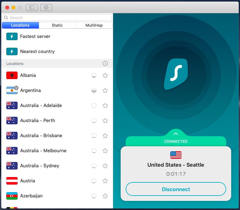 Surfshark on Mac
