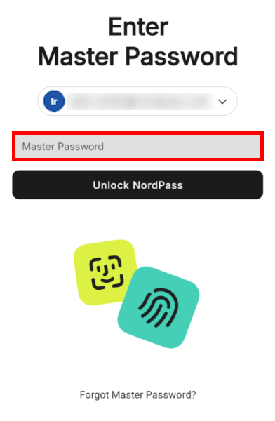 NordPass mobile app passwords