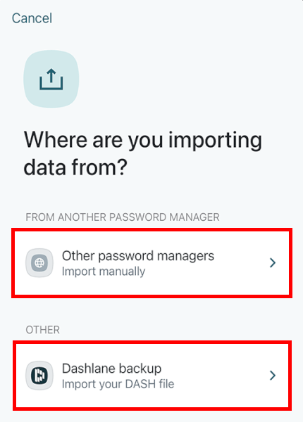Dashline import