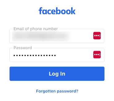 LastPass auto-fills