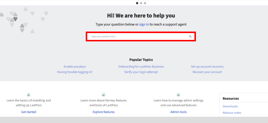 LastPass support
