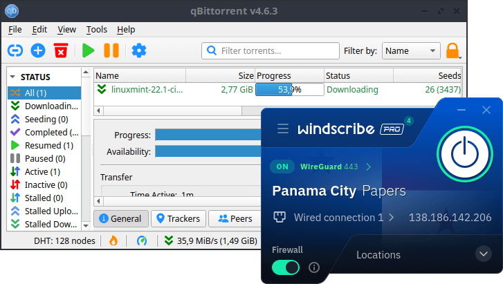 Windscribe torrenting