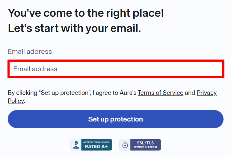 Aura sign up