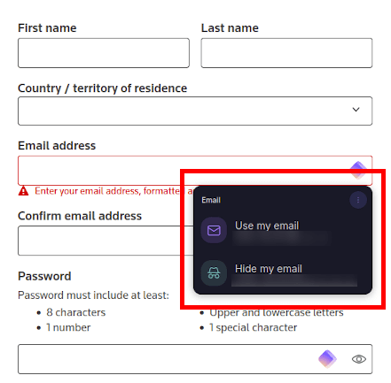 Proton Pass auto fill