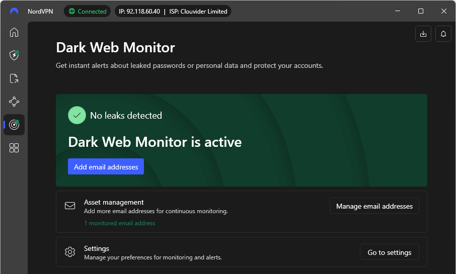 Dark Web Monitor