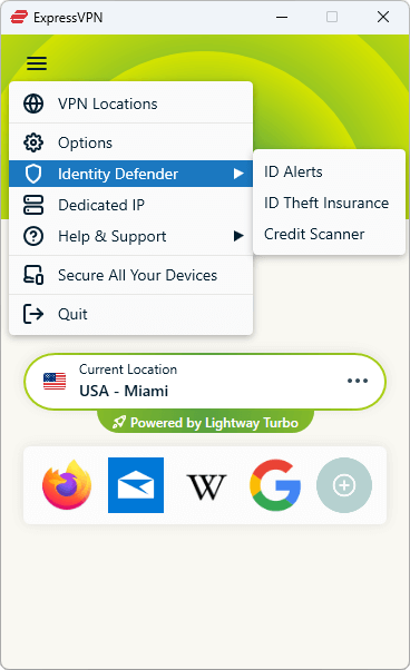 ExpressVPN Identity Defender