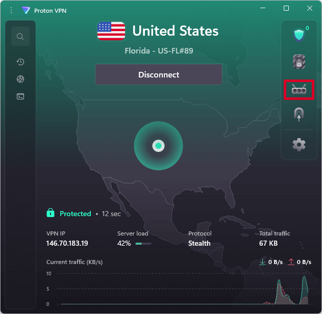 Proton VPN with port forwarding turned Off