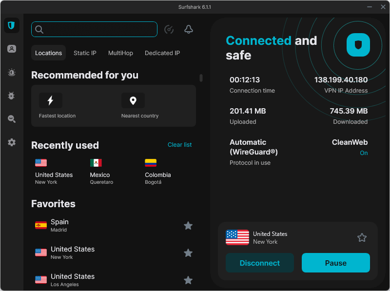 Surfshark 6.1.1 for Multiple Devices