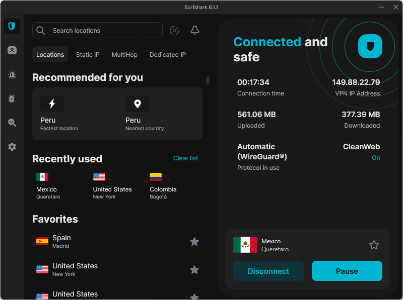 Surfshark for Travel 6.1.1