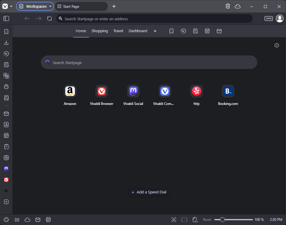 Vivaldi browser