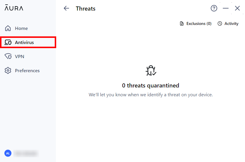 Aura antivirus