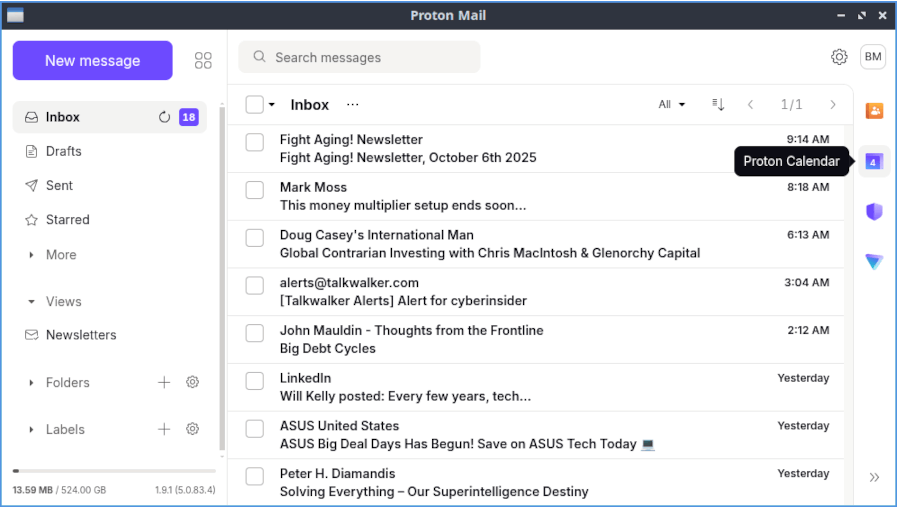 Proton Mail and Calendar