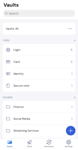 Bitwarden mobile app