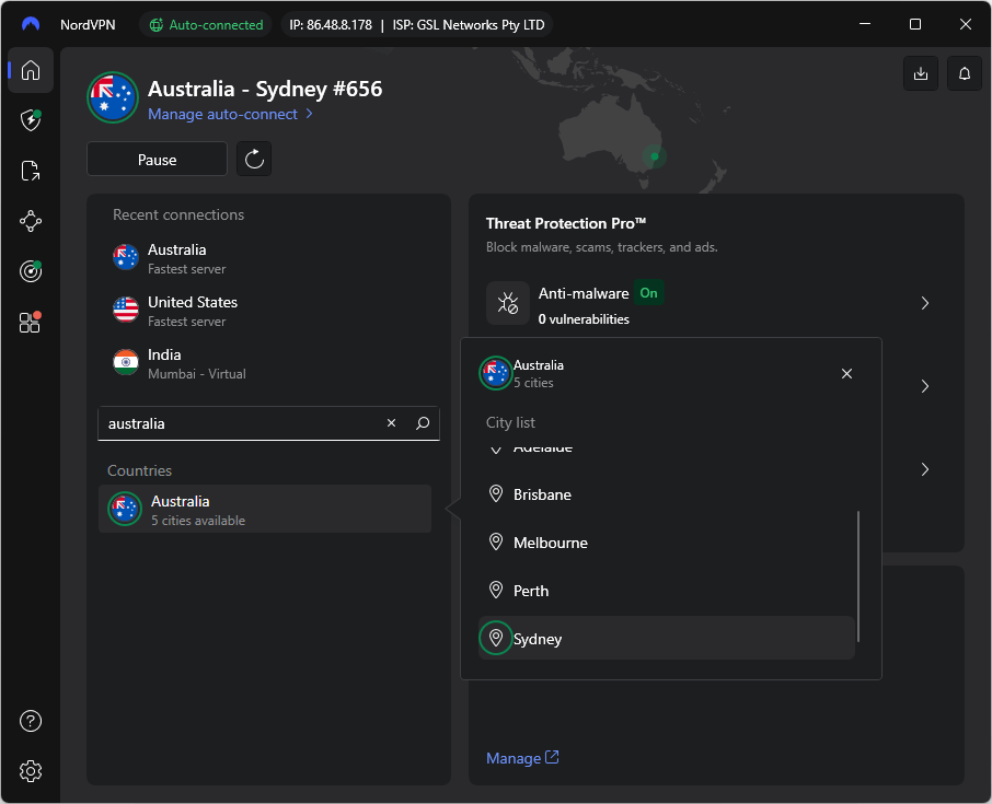 NordVPN for Australia