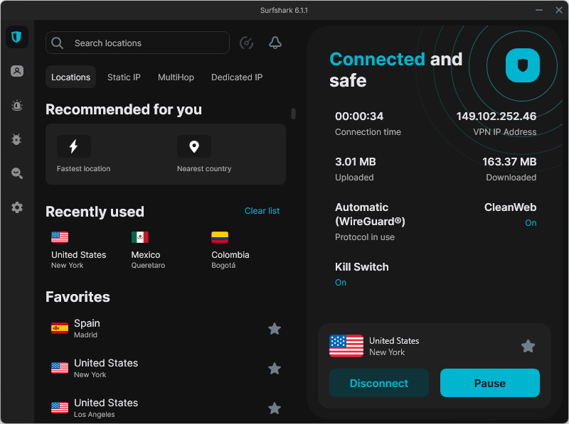 Surfshark for Chromecast