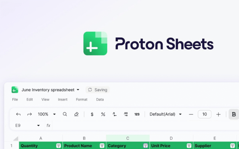 Proton launches encrypted spreadsheet tool Proton Sheets