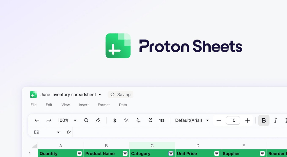 Proton launches encrypted spreadsheet tool Proton Sheets