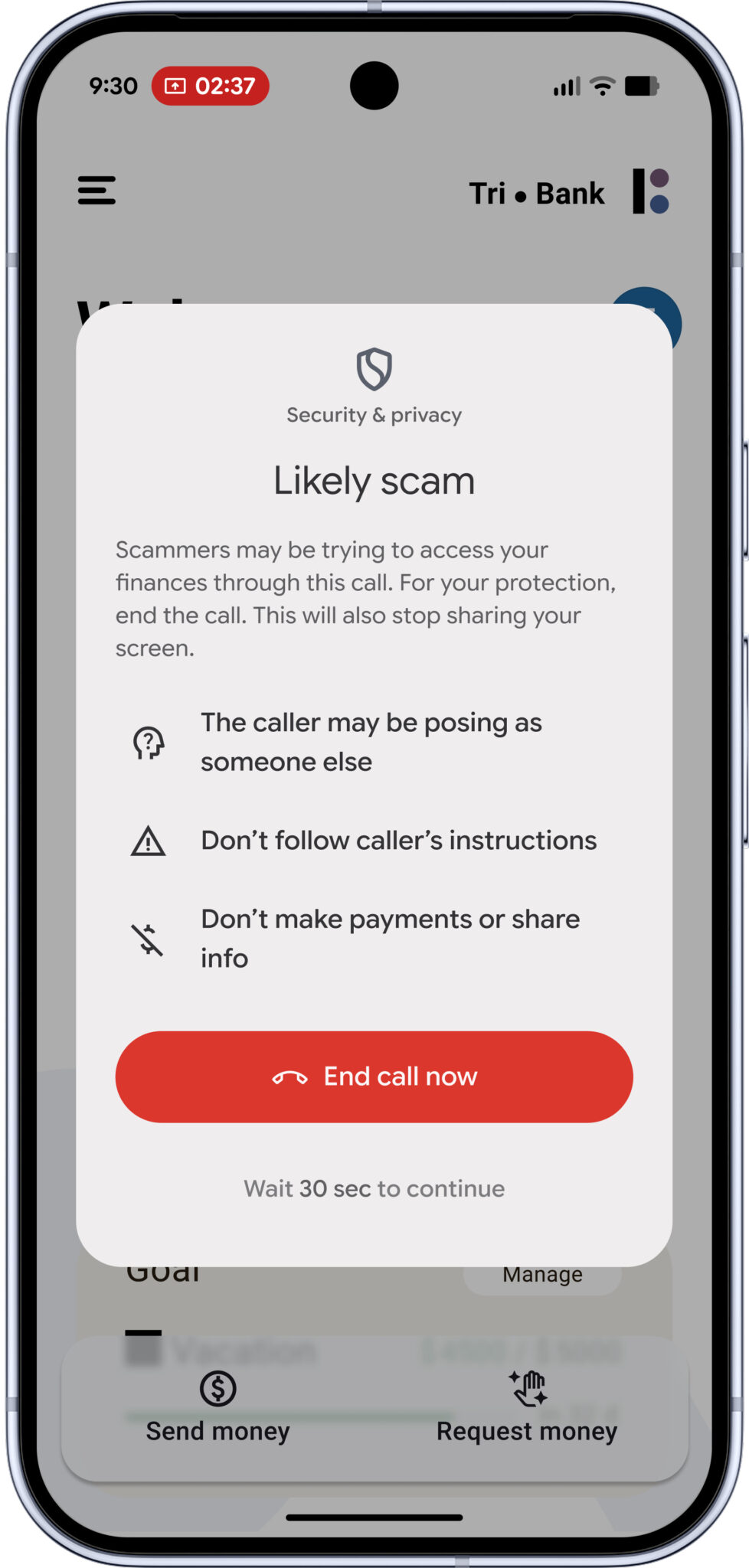 Android expands in-call scam protections to US fintech and banking apps