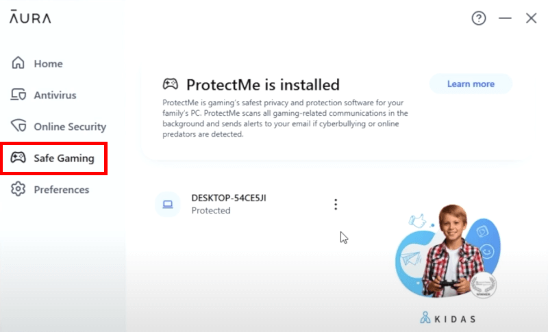 Aura Parental Controls safe gaming