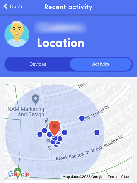 Bark location tracking