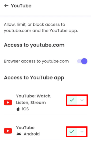 Qustodio YouTube monitoring
