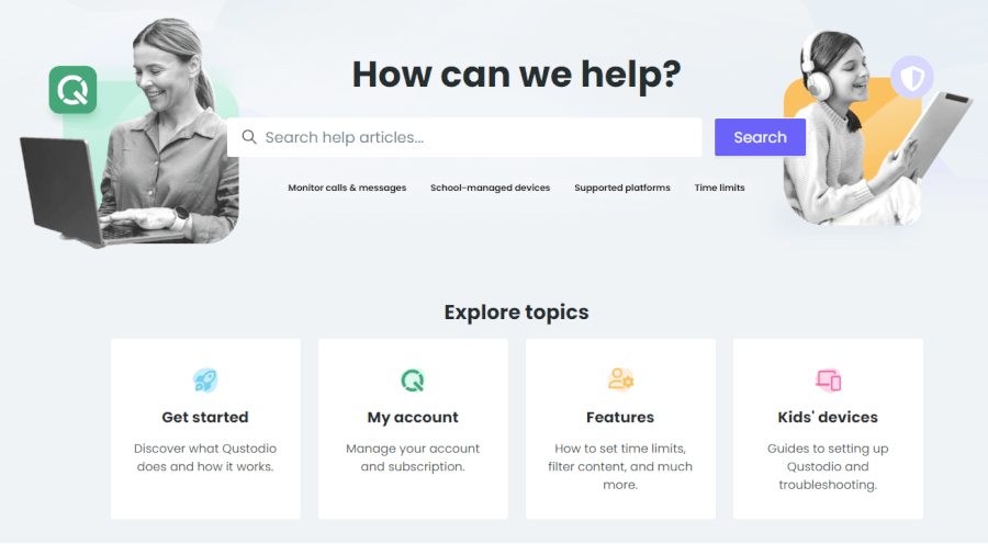 Qustodio help center