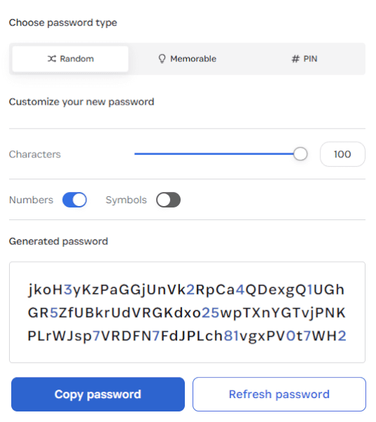 1password password generator 2026