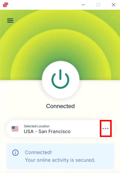 ExpressVPN Windows app
