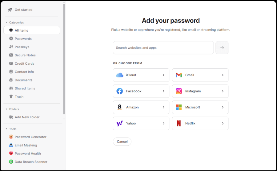 NordPass Add passwords from other sources