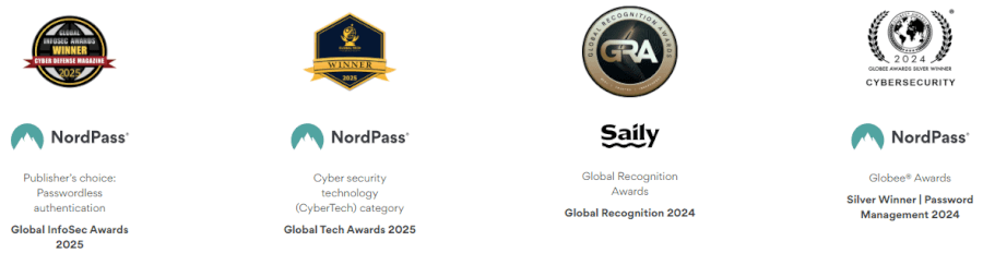 NordPass awards 2026