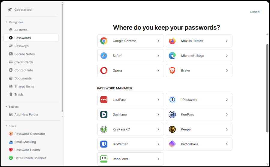 NordPass import passwords 2026