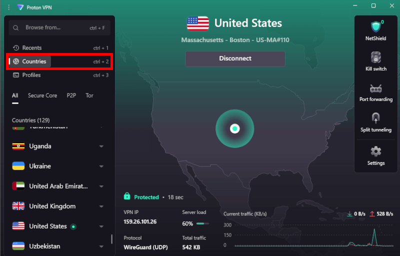 Proton VPN Windows app
