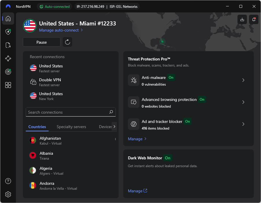 NordVPN - free trial VPN