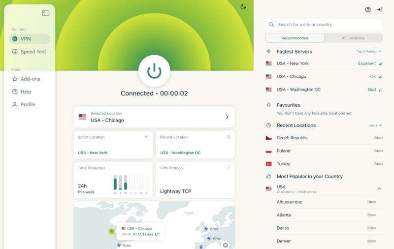 ExpressVPN  app for macOS