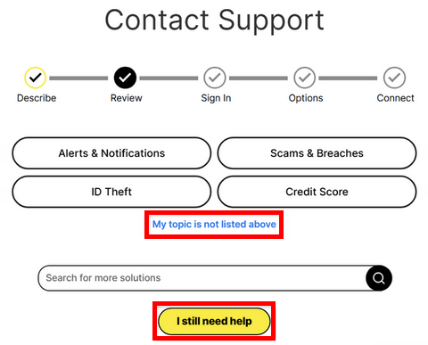 LifeLock contact support