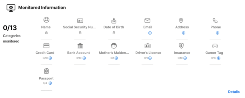 LifeLock dark web info monitoring