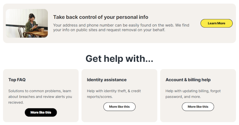 LifeLock help center