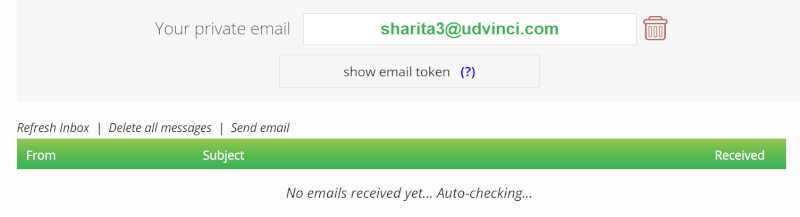 EmailOnDeck simple UI