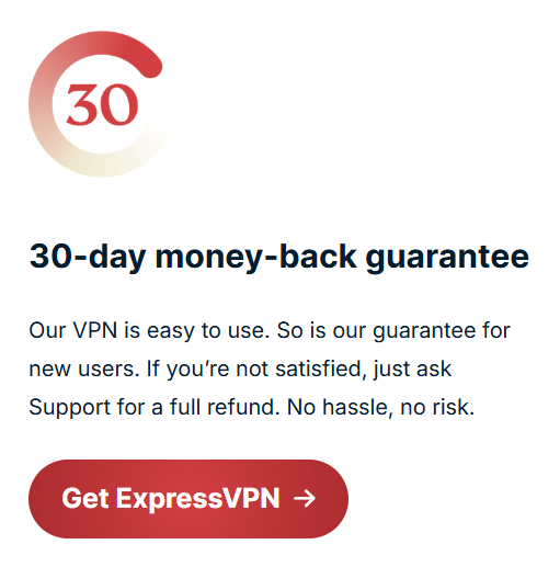 ExpressVPN refund policy