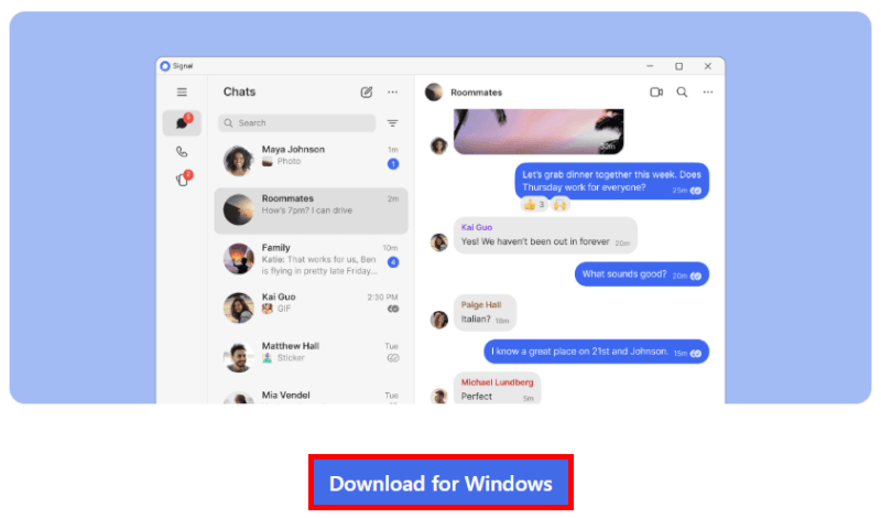 Signal for Windows