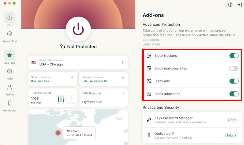 ExpressVPN  Activate Advanced Protection