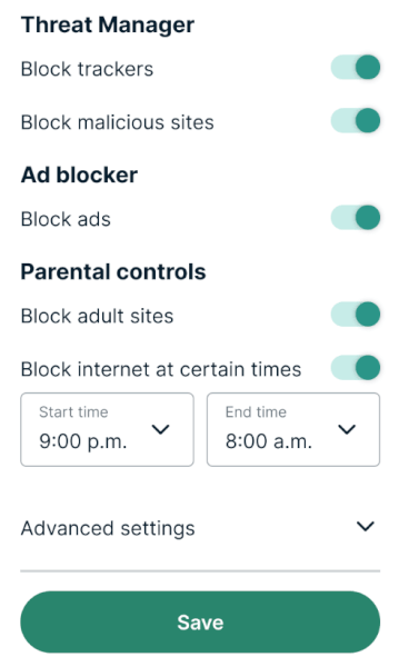 ExpressVPN advanced protection tools
